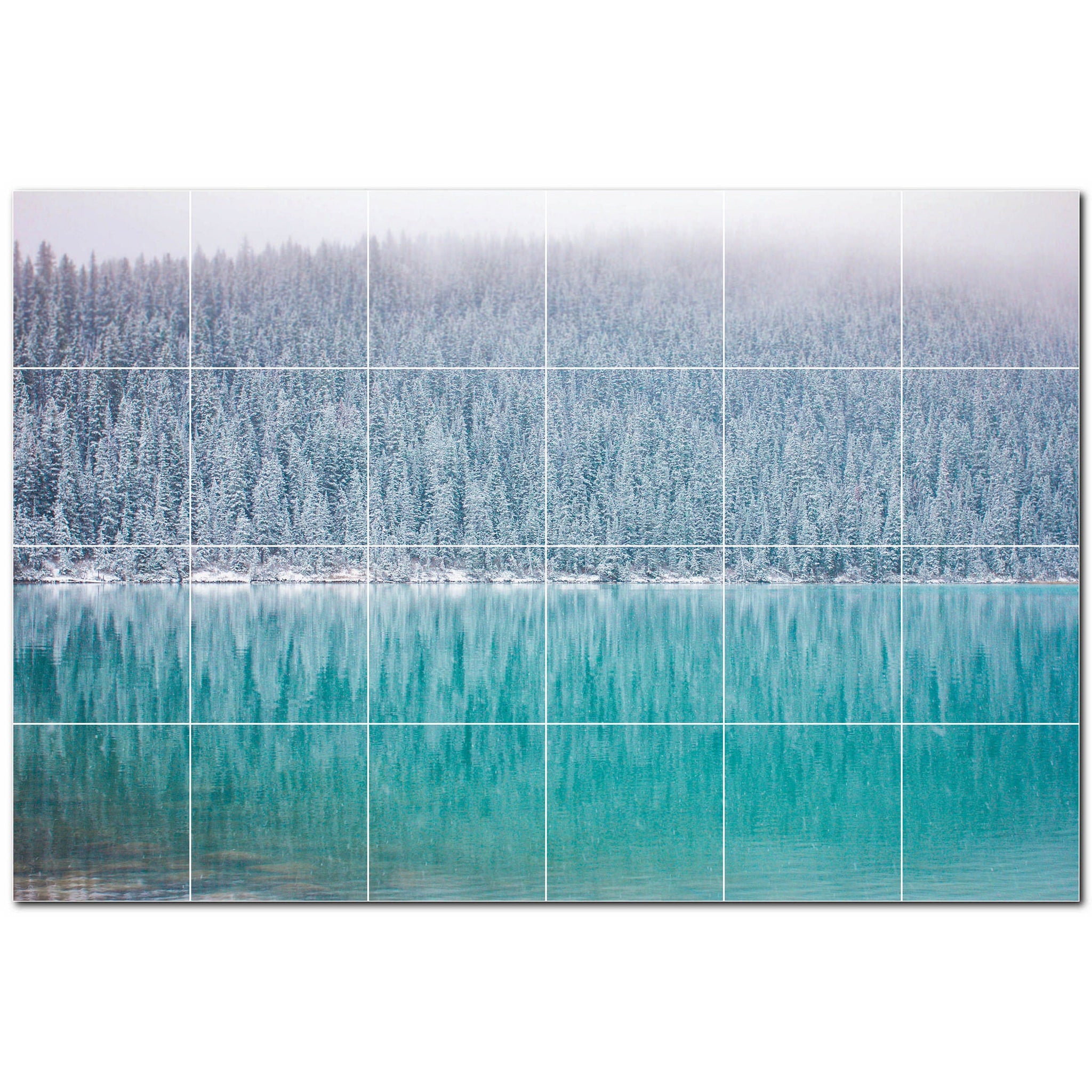 Winter Ceramic Tile Wall Mural Kitchen Backsplash Bathroom Shower P501217