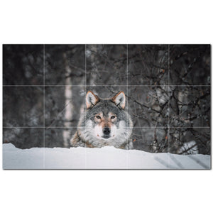 Wolf Ceramic Tile Wall Mural Kitchen Backsplash Bathroom Shower P501232