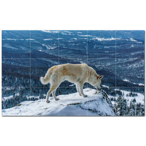 Wolf Ceramic Tile Wall Mural Kitchen Backsplash Bathroom Shower P501243