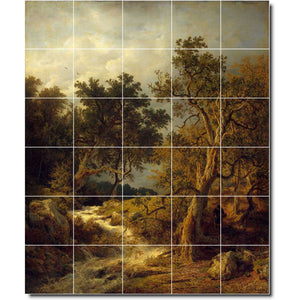andreas achenbach country painting ceramic tile mural p00008