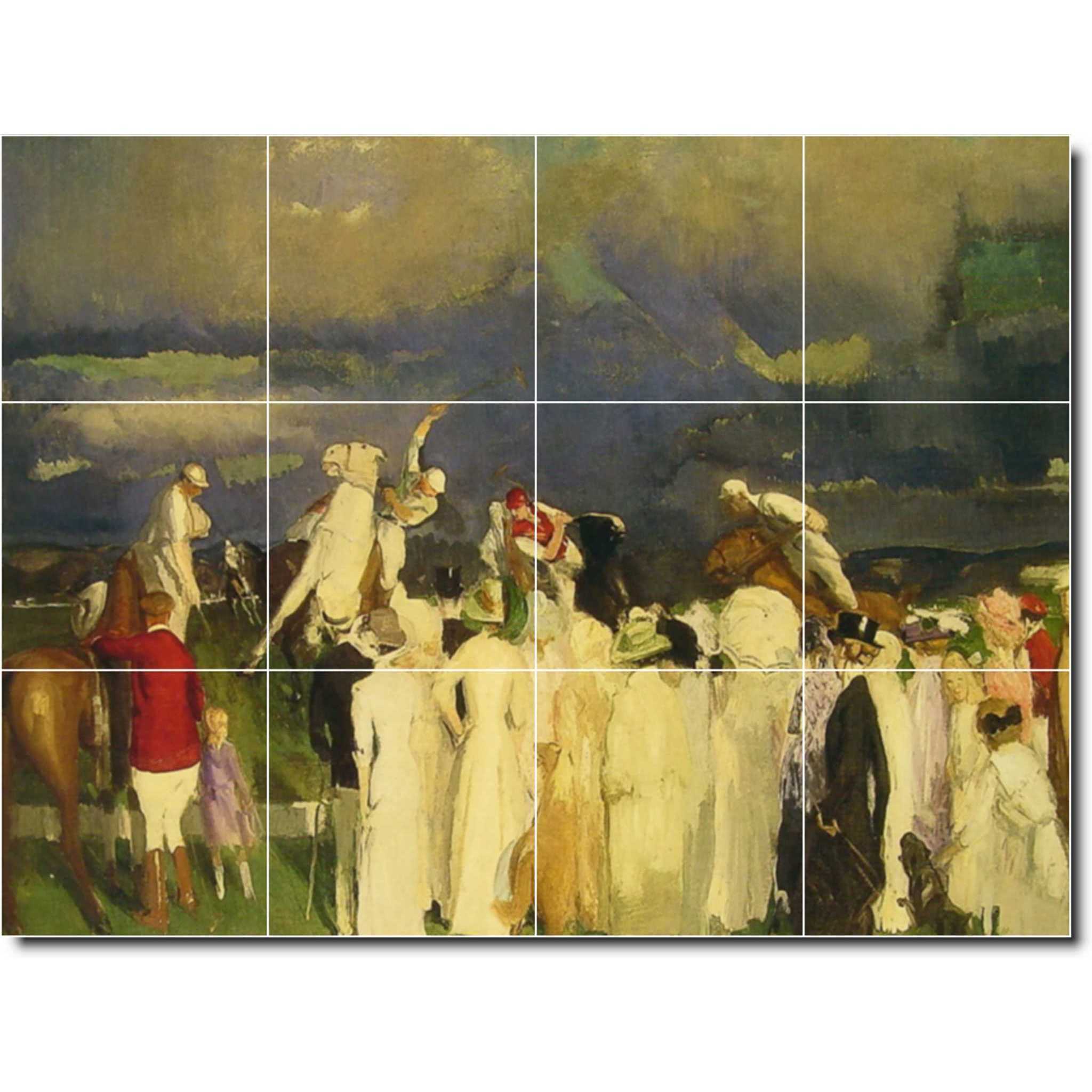 george bellows horse painting ceramic tile mural p00356