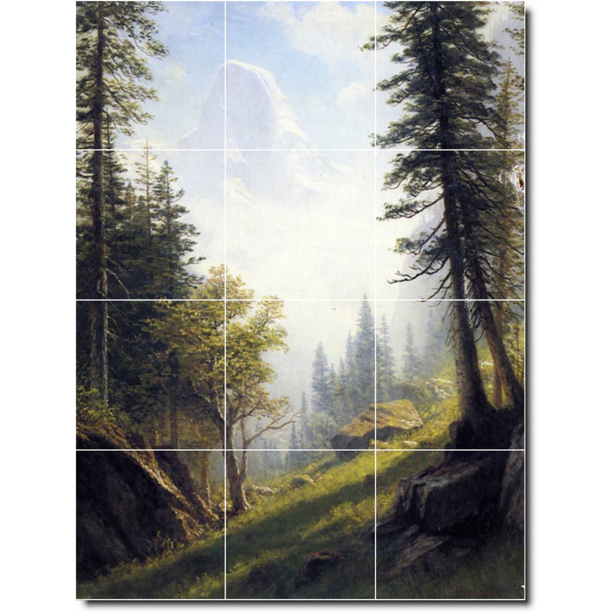 albert bierstadt country painting ceramic tile mural p00364