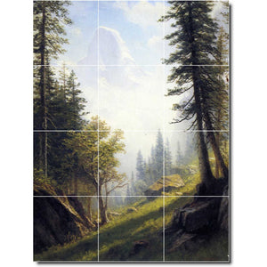 albert bierstadt country painting ceramic tile mural p00364