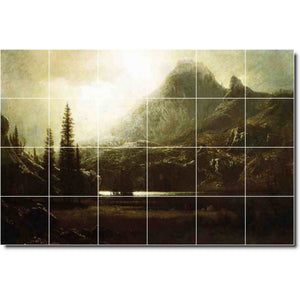 albert bierstadt landscape painting ceramic tile mural p00384