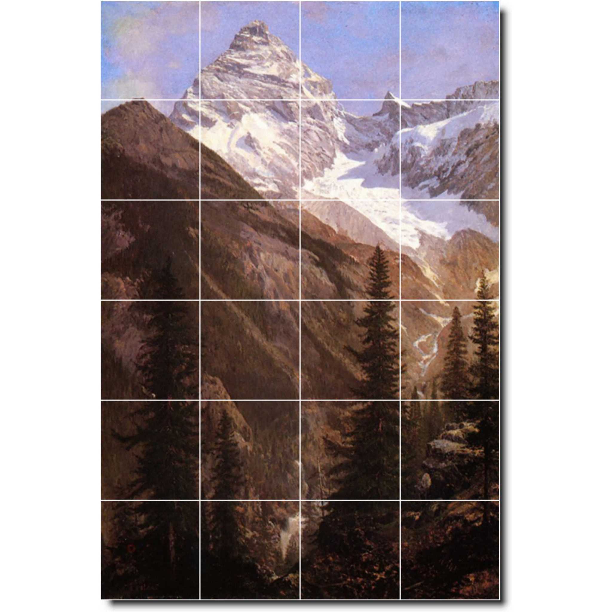 albert bierstadt landscape painting ceramic tile mural p00391