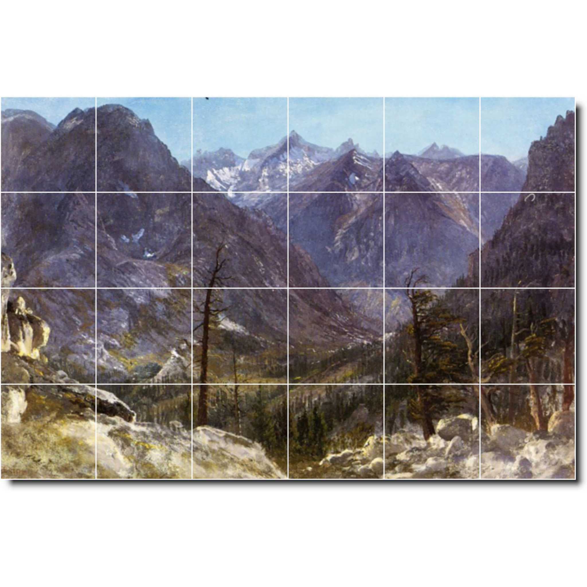 albert bierstadt landscape painting ceramic tile mural p00407