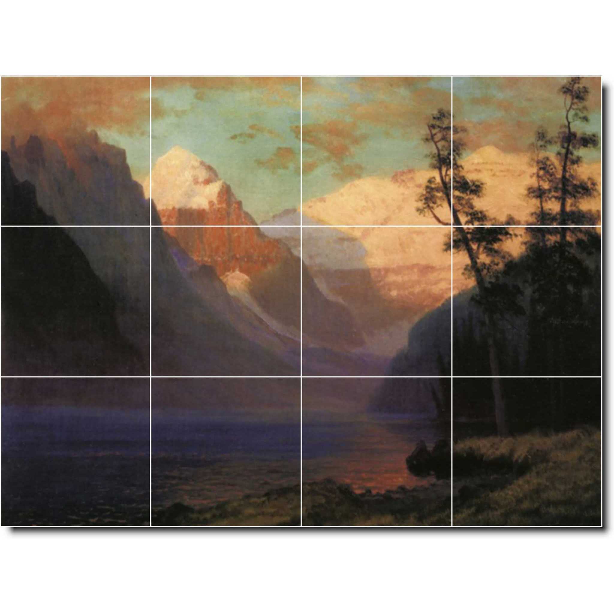 albert bierstadt landscape painting ceramic tile mural p00408