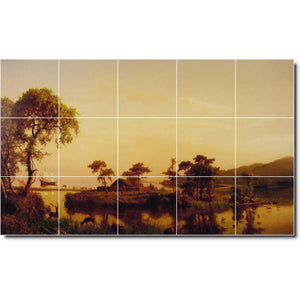 albert bierstadt landscape painting ceramic tile mural p00422