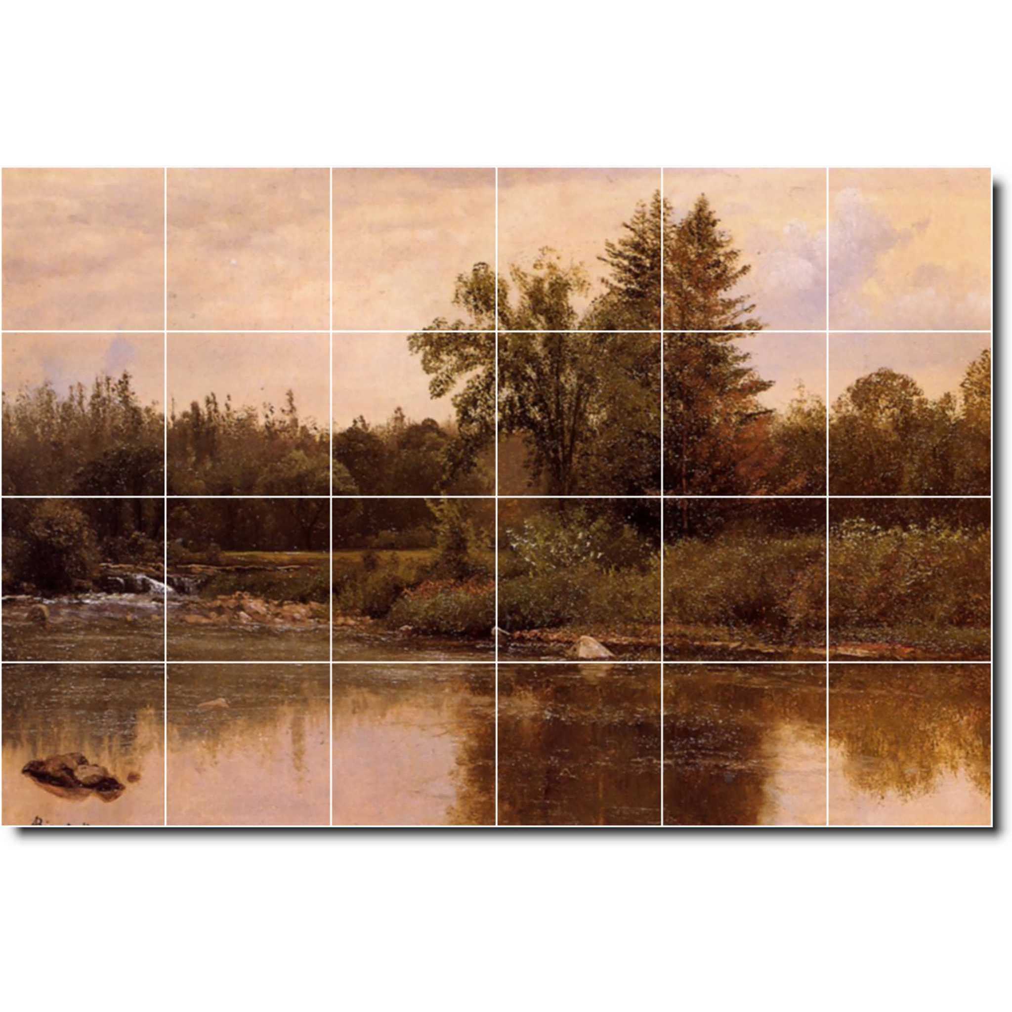 albert bierstadt landscape painting ceramic tile mural p00452
