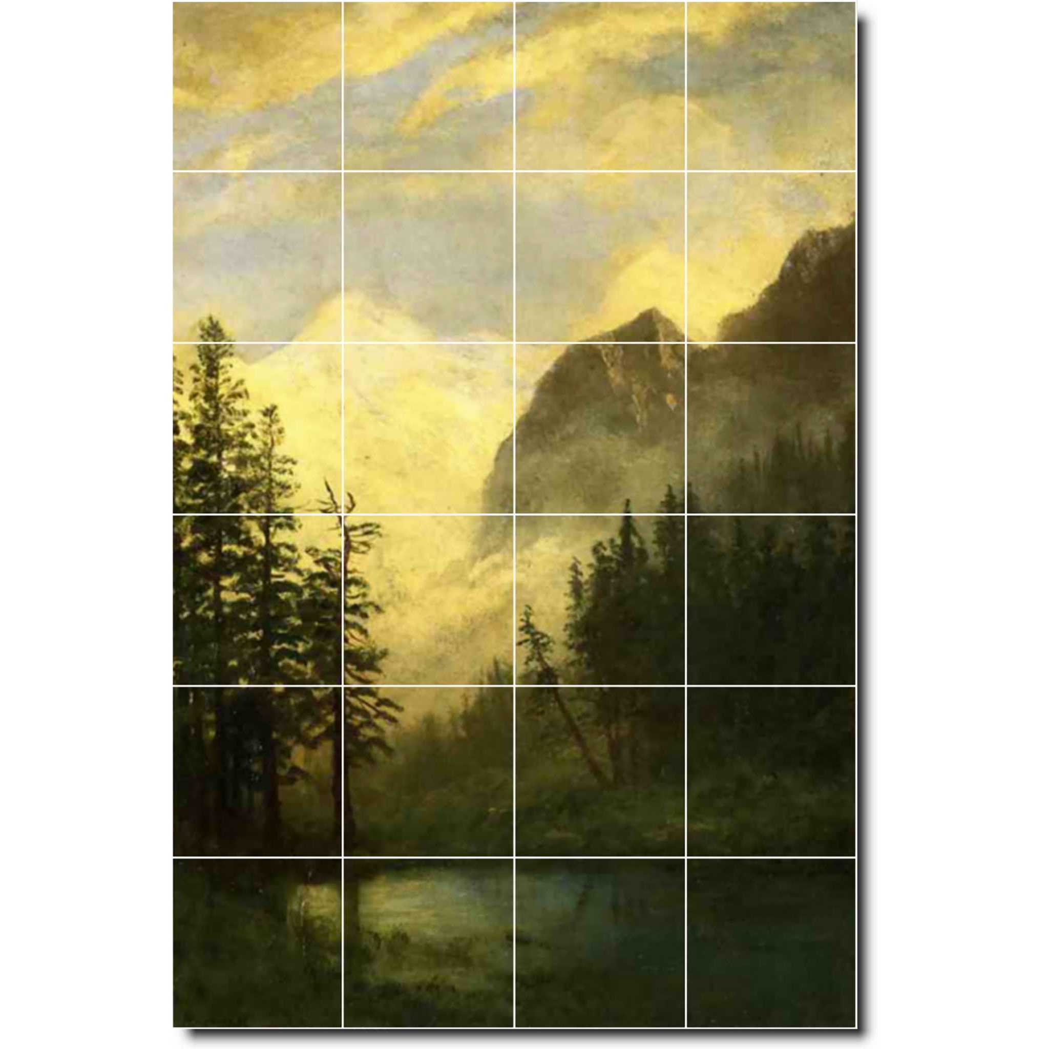 albert bierstadt landscape painting ceramic tile mural p00471