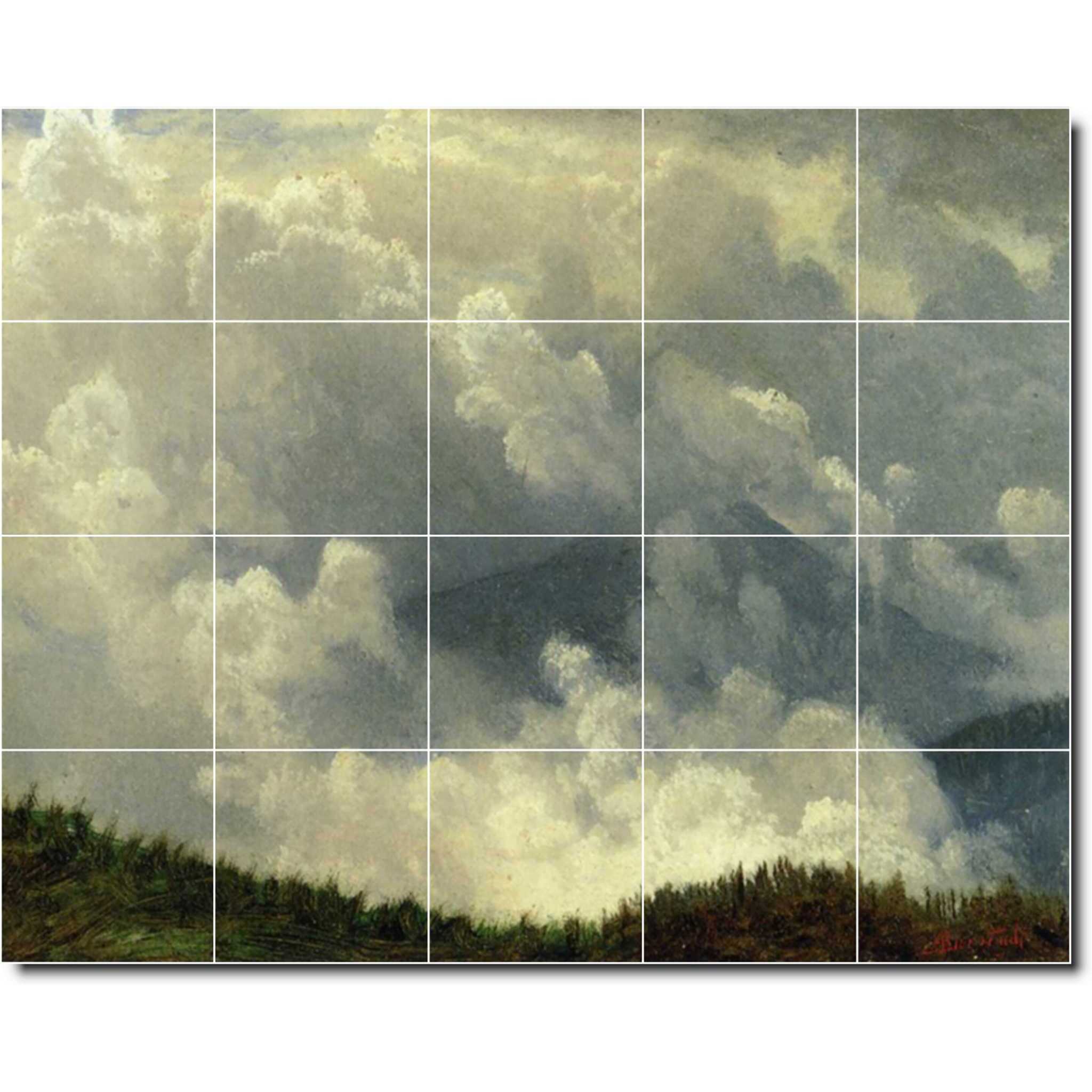 albert bierstadt landscape painting ceramic tile mural p00472