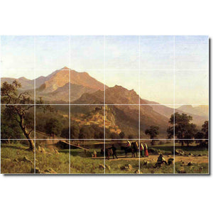 albert bierstadt landscape painting ceramic tile mural p00496
