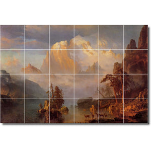 albert bierstadt landscape painting ceramic tile mural p00499