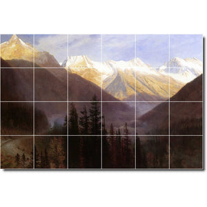 albert bierstadt landscape painting ceramic tile mural p00523
