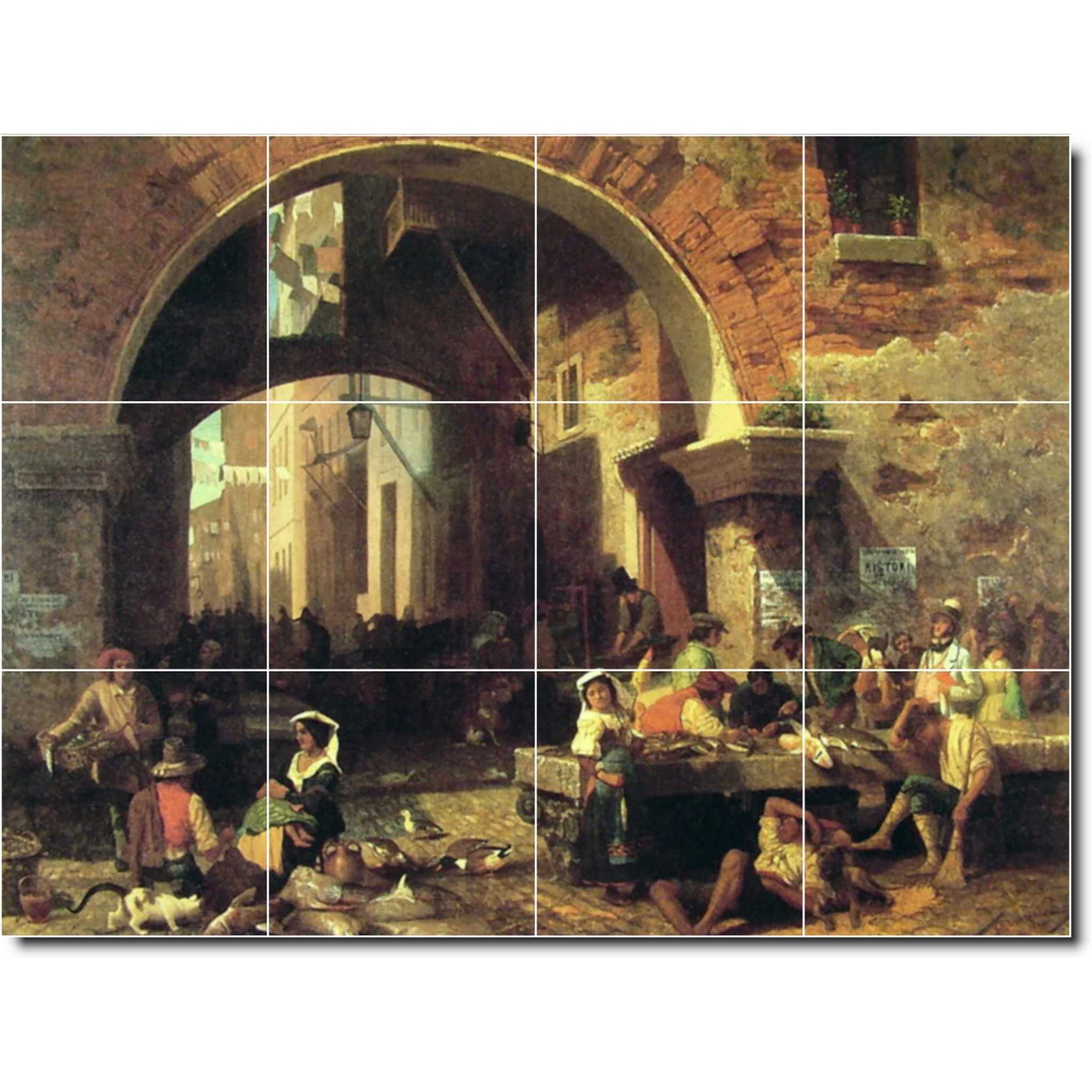 albert bierstadt historical painting ceramic tile mural p00537