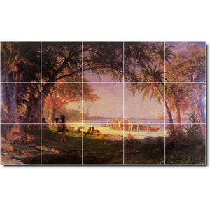 albert bierstadt historical painting ceramic tile mural p00550