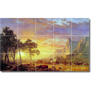 albert bierstadt landscape painting ceramic tile mural p00557