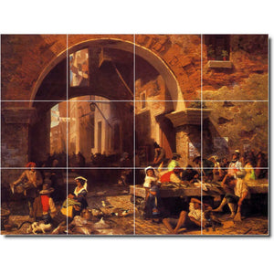 albert bierstadt historical painting ceramic tile mural p00559