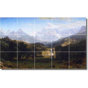 albert bierstadt landscape painting ceramic tile mural p00561