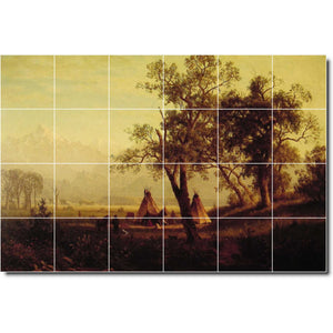 albert bierstadt landscape painting ceramic tile mural p00585