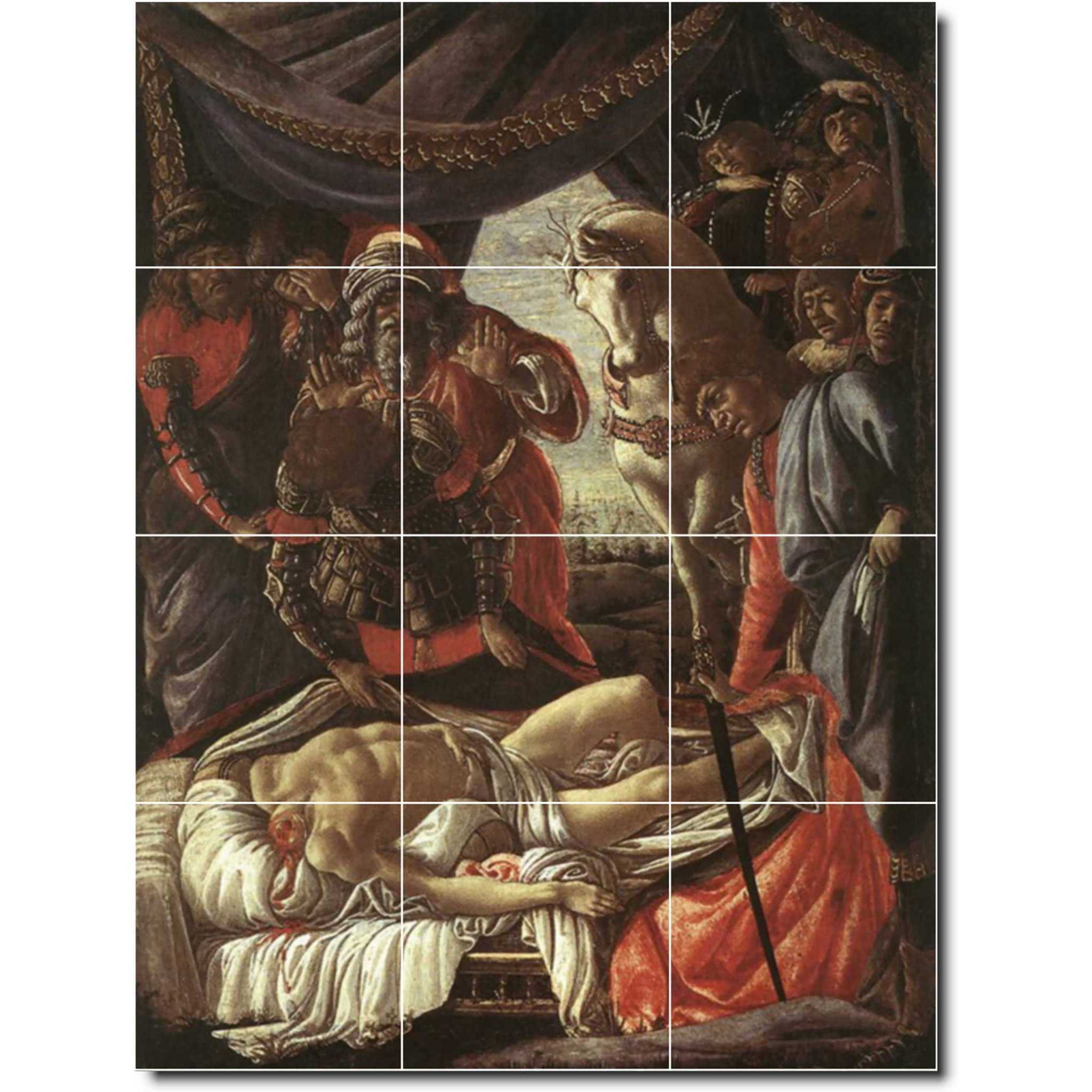 sandro botticelli religious painting ceramic tile mural p00663