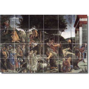 sandro botticelli religious painting ceramic tile mural p00694