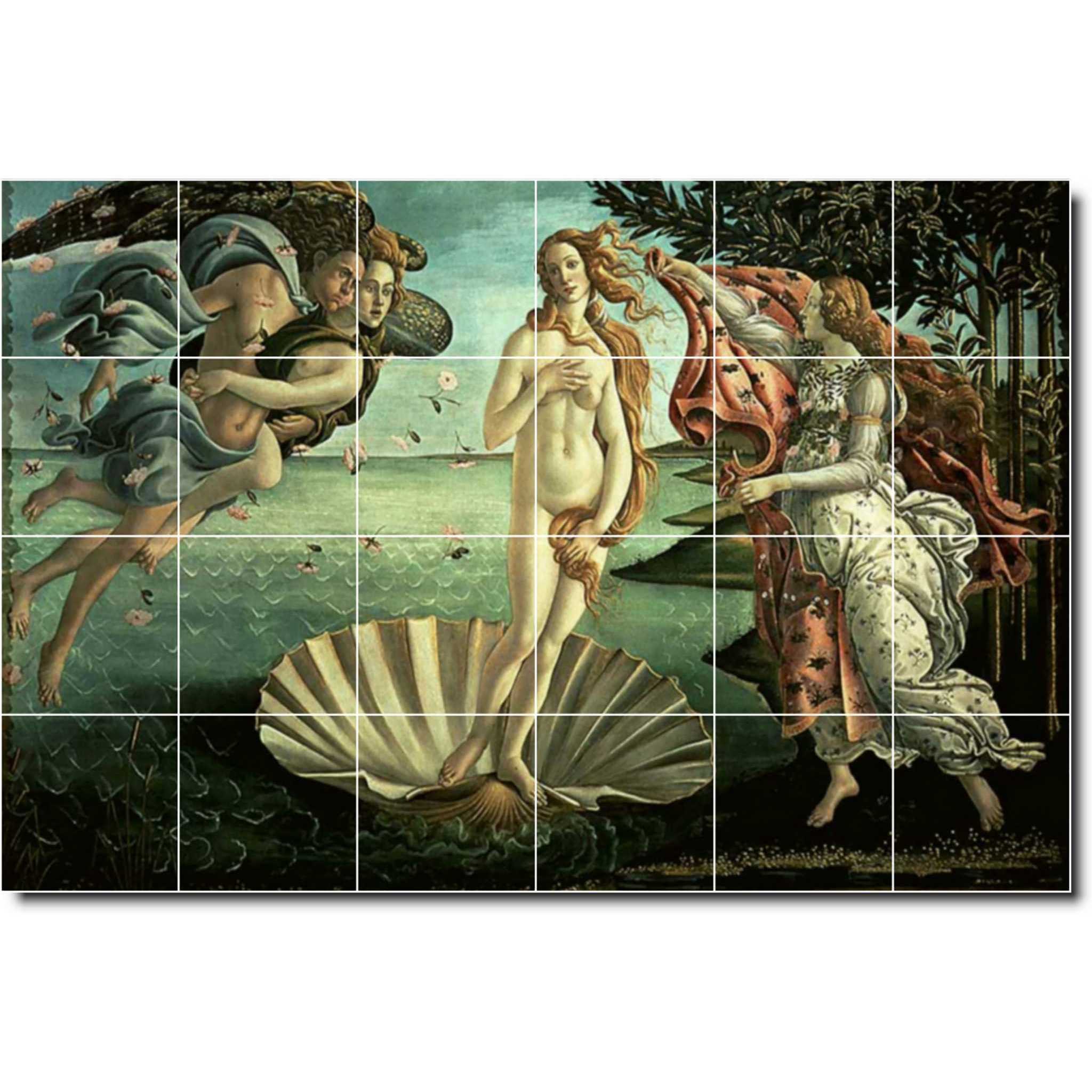 sandro botticelli mythology painting ceramic tile mural p00728