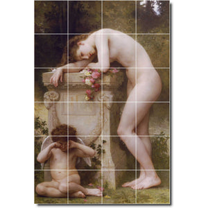 william bouguereau nude painting ceramic tile mural p00766