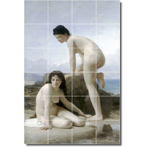 william bouguereau nude painting ceramic tile mural p00876