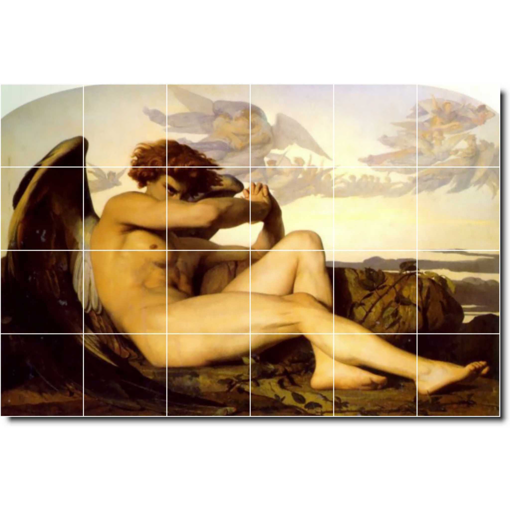 alexandre cabanel angel painting ceramic tile mural p01225