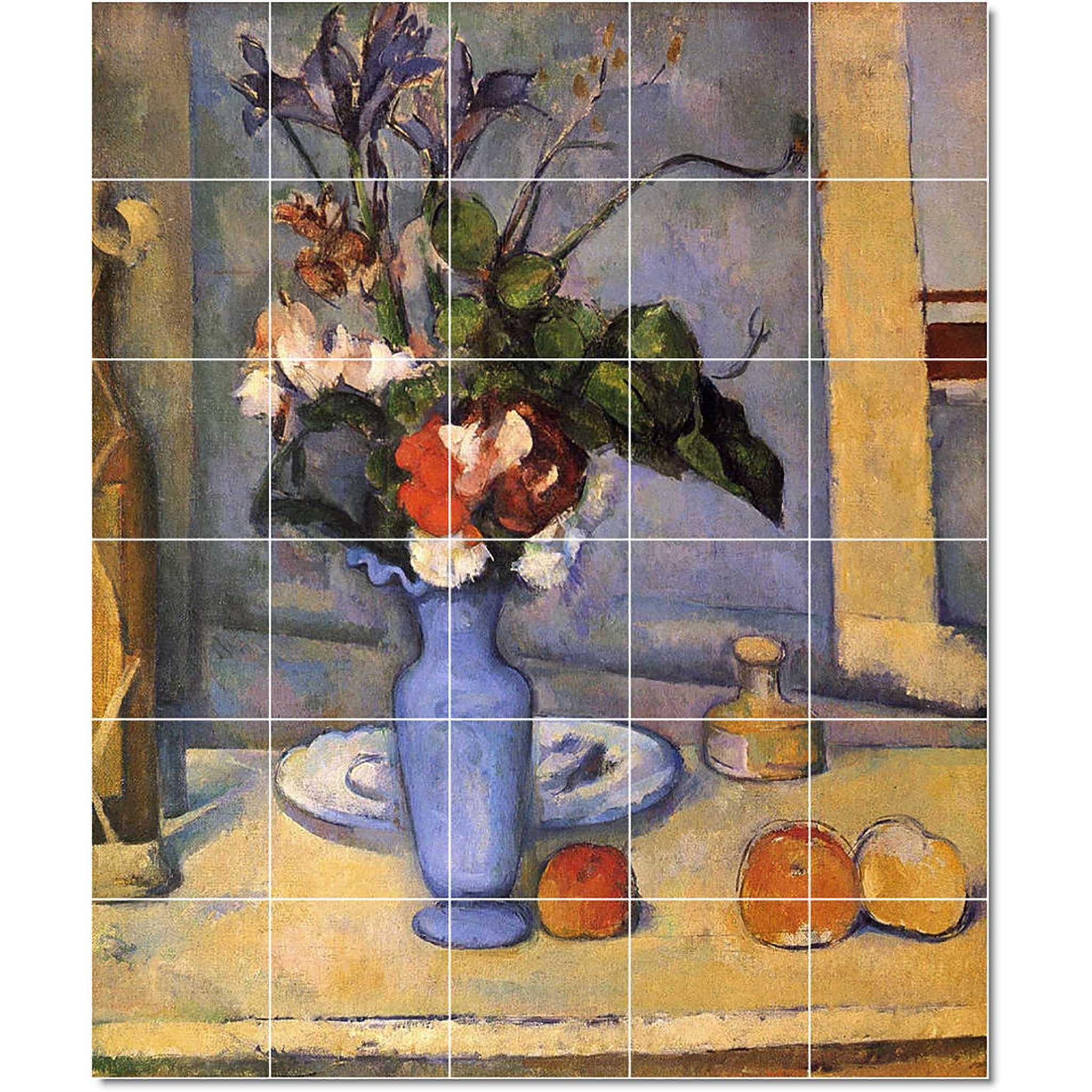 paul cezanne flower painting ceramic tile mural p22211