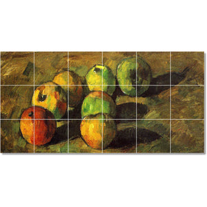 paul cezanne fruit vegetable painting ceramic tile mural p22212