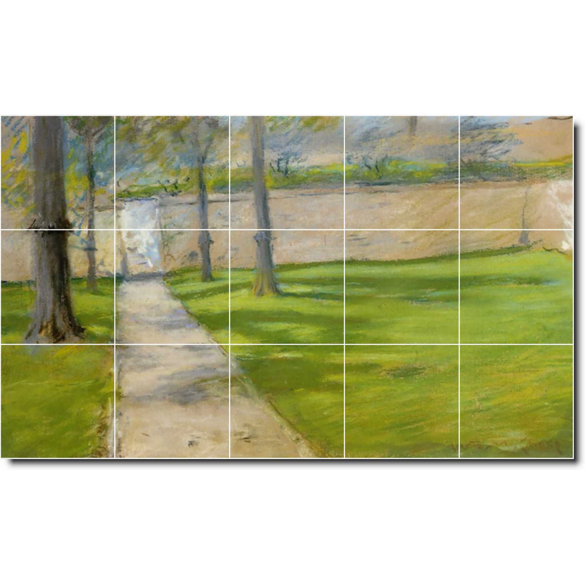 william chase country painting ceramic tile mural p01464