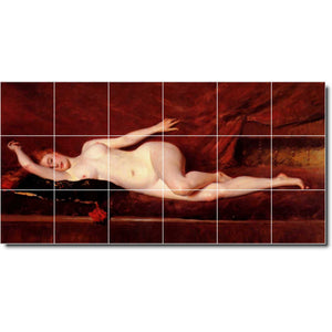 william chase nude painting ceramic tile mural p01474