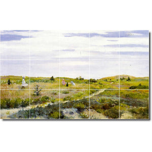 william chase country painting ceramic tile mural p01484