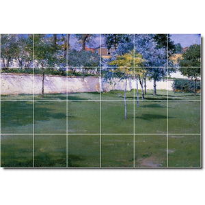 william chase country painting ceramic tile mural p01499
