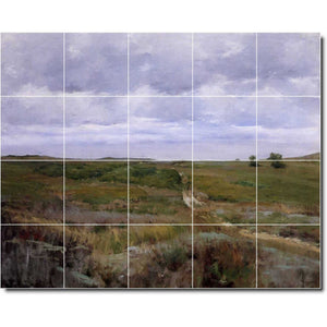 william chase country painting ceramic tile mural p01583