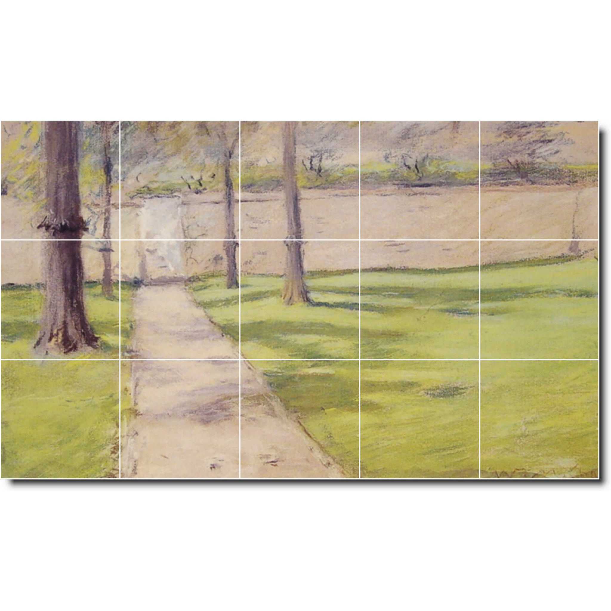 william chase country painting ceramic tile mural p01668