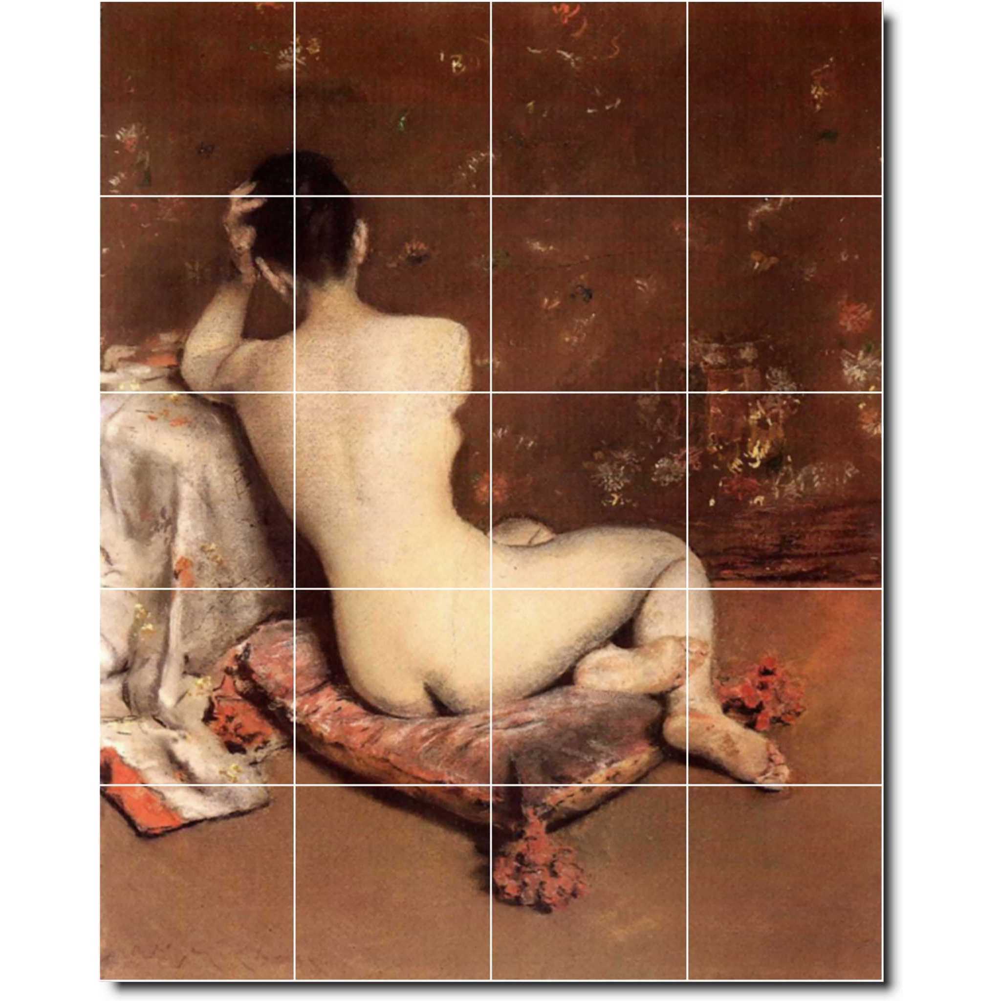 william chase nude painting ceramic tile mural p01677