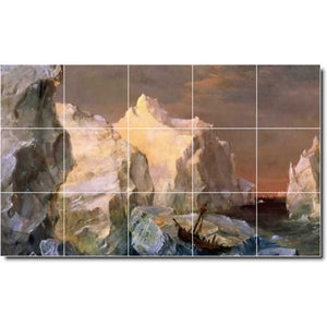 frederic church waterfront painting ceramic tile mural p01739