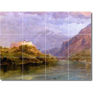 frederic church historical painting ceramic tile mural p01763