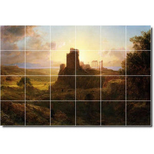 frederic church historical painting ceramic tile mural p01785