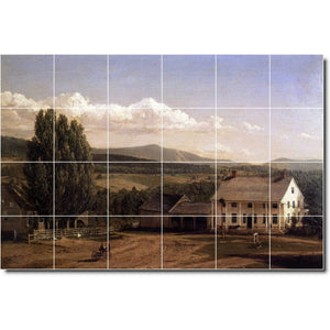 frederic church country painting ceramic tile mural p01794