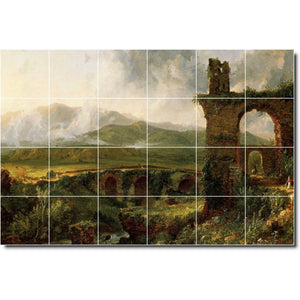 thomas cole historical painting ceramic tile mural p01802