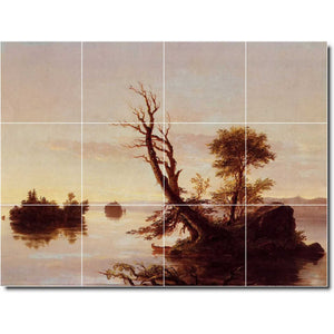 thomas cole waterfront painting ceramic tile mural p01804