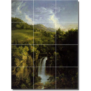 thomas cole country painting ceramic tile mural p01825