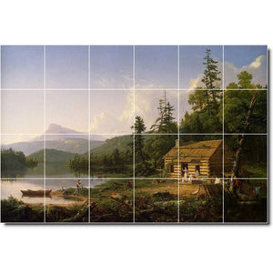 thomas cole country painting ceramic tile mural p01826