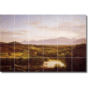 thomas cole landscape painting ceramic tile mural p01853