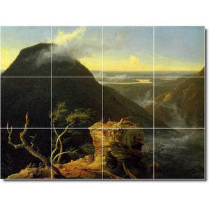 thomas cole landscape painting ceramic tile mural p01863