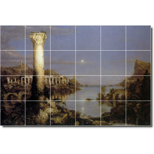 thomas cole historical painting ceramic tile mural p01871